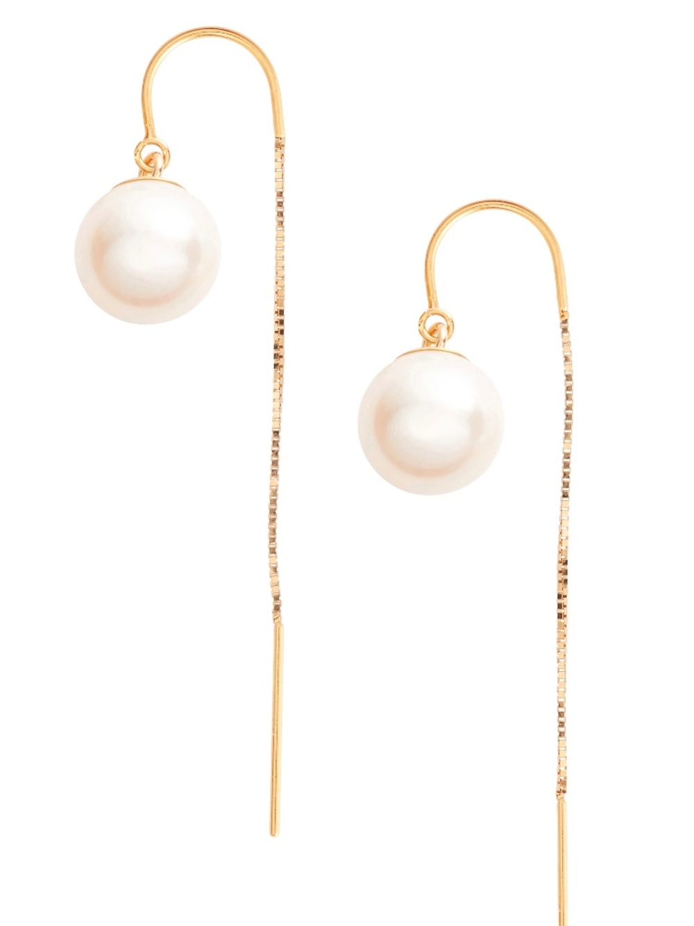 POPPY FINCH. Pearl Threader Earrings. Like new. Original $315